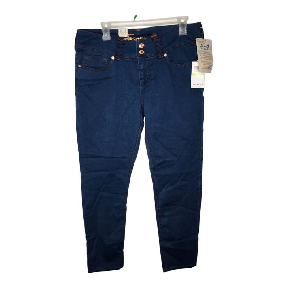 Seven7 Legging Women's Size 14P Jeans Dark Wash New Petite Pants - Picture 3 of 13